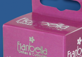Embalagem com hot stamping