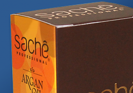 Embalagem com laminação e hot stamping